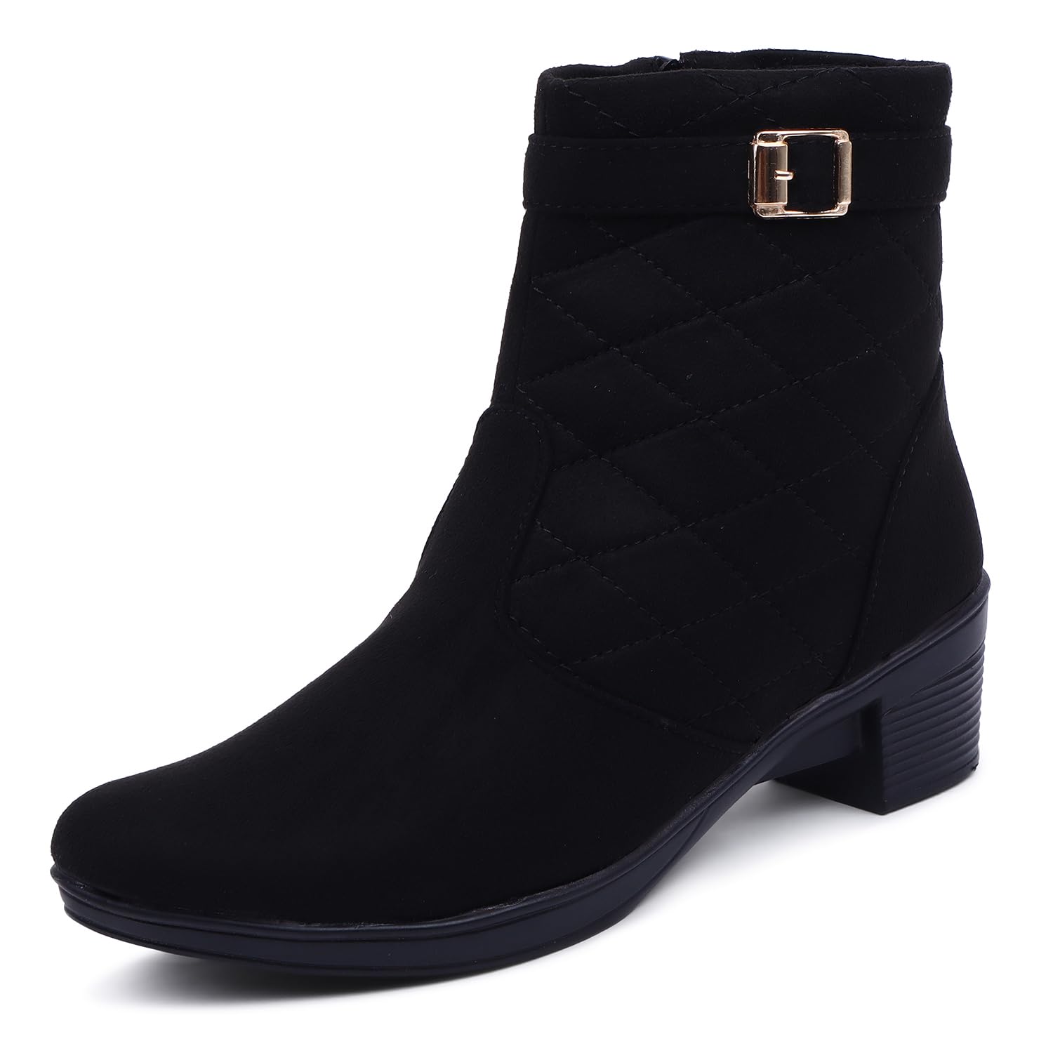 TRASE Womens Boots | Synthetic Leather, Trendy, Comfortable, Zipper Boots for Casual, Outdoor and Holiday Outings| Black, 7 UK (B0966D9BR2) Amazon Price History, Amazon Price Tracker