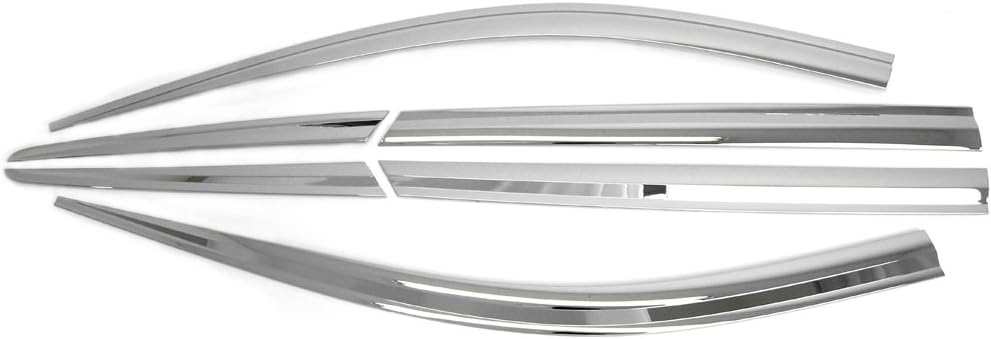 AUTOCLOVER Chrome Side Window Wind Deflectors Visor 6p for 2013~2016 Hyundai Santa Fe Sports (5-Passenger Seat Model)