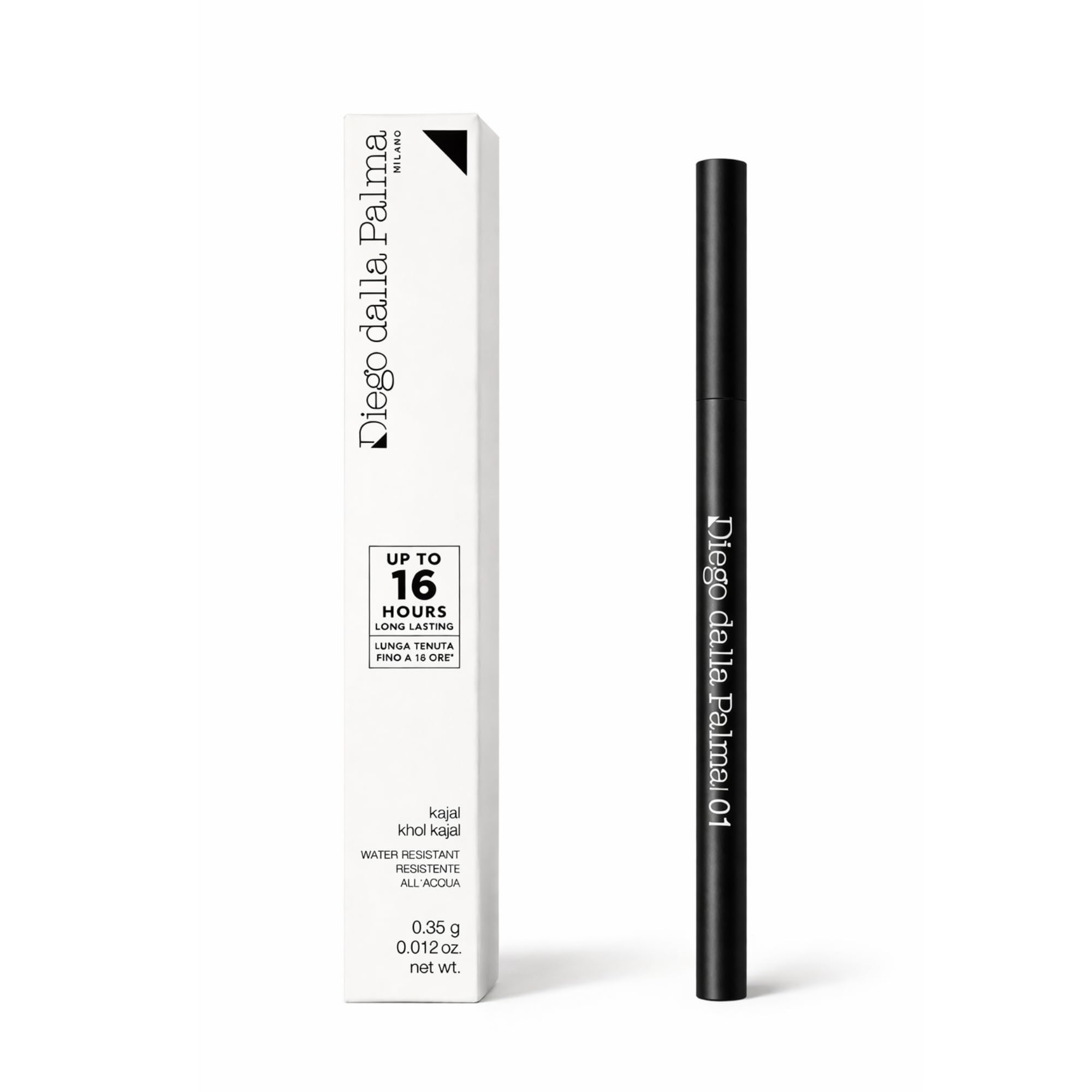 Diego dalla Palma Kajal 001 Nero – Matita Occhi Waterproof, Lunga Tenuta fino a 16 Ore, Texture Cremosa, Colore Intenso – 0,35 g