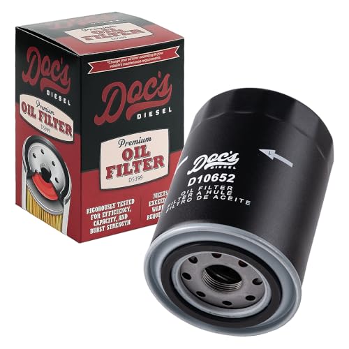 Doc's Diesel Oil Filter D10652 | Compatible with Nissan Titan XD 5.0L Cummins 2016-2019 | Replaces LFP3900