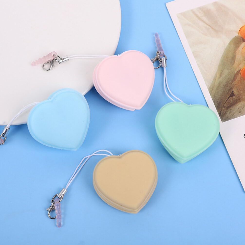SOLUSTRE 8pcs Heart-Shaped Macaron Eyeglass Screen Cleaning Cloths Compact Microfiber for Lenses Screens and Cameras Random Colors Included