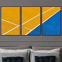 3 Piece Framed Canvas Wall Art Abstract Colorful Cool Geometric Canvas Prints Home Artwork Decoration for Living Room,Bedroom - 16