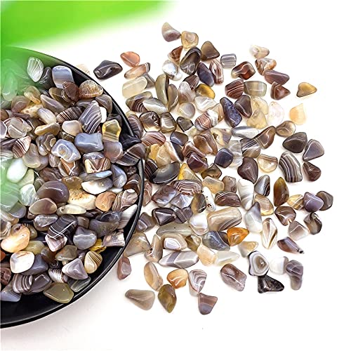 Ghiaia di Cristallo di Pietra di Agata Grigia Naturale da 50 g for Pietra Decorativa for Acquario Raccolta domiciliare
