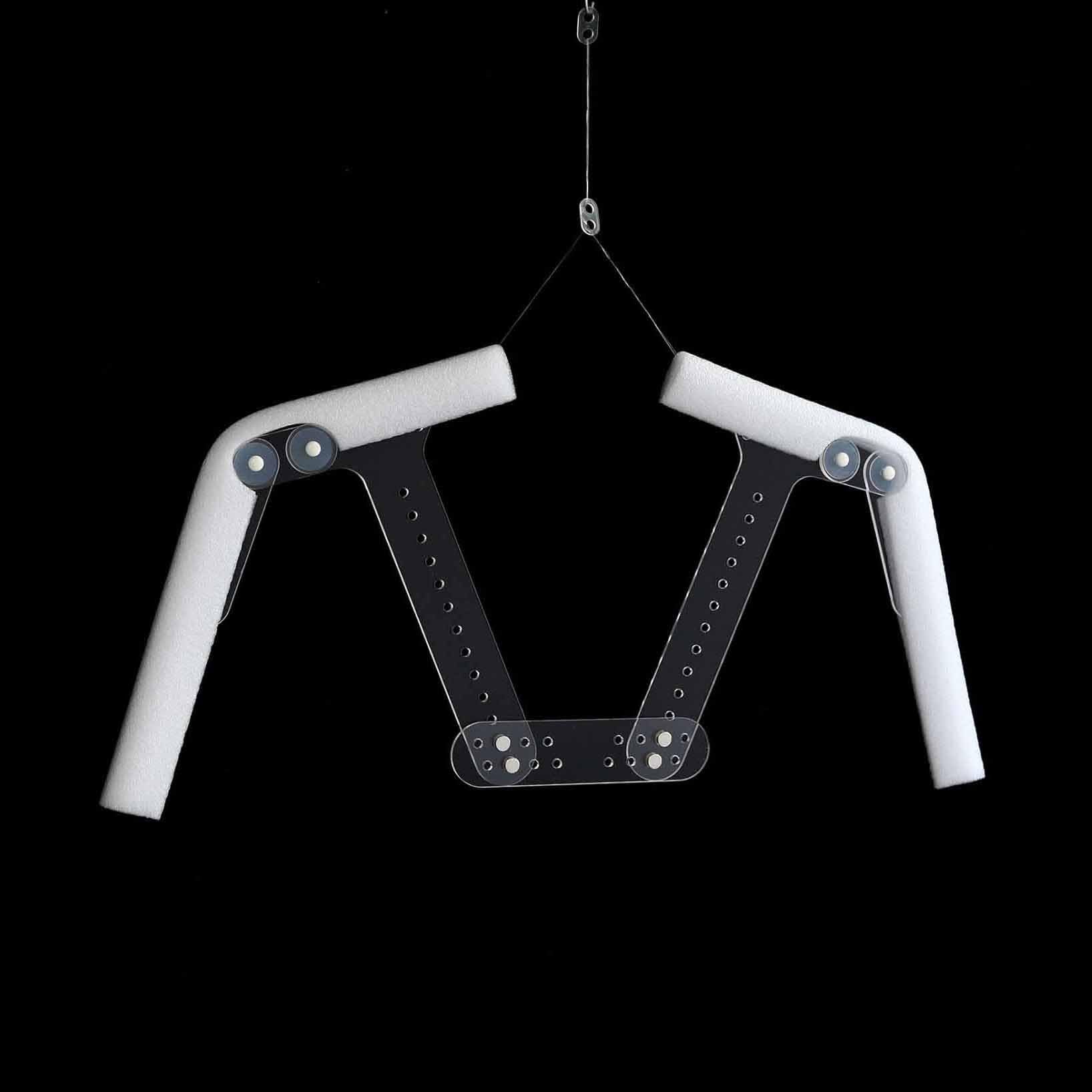 Mannequin Form Invisible Hanger, T Shirt Foldable Clothing Display Stand, Adjustable Waist and Arms, Portable Dressmaker Mode for Retail, Boutique(6PCS)