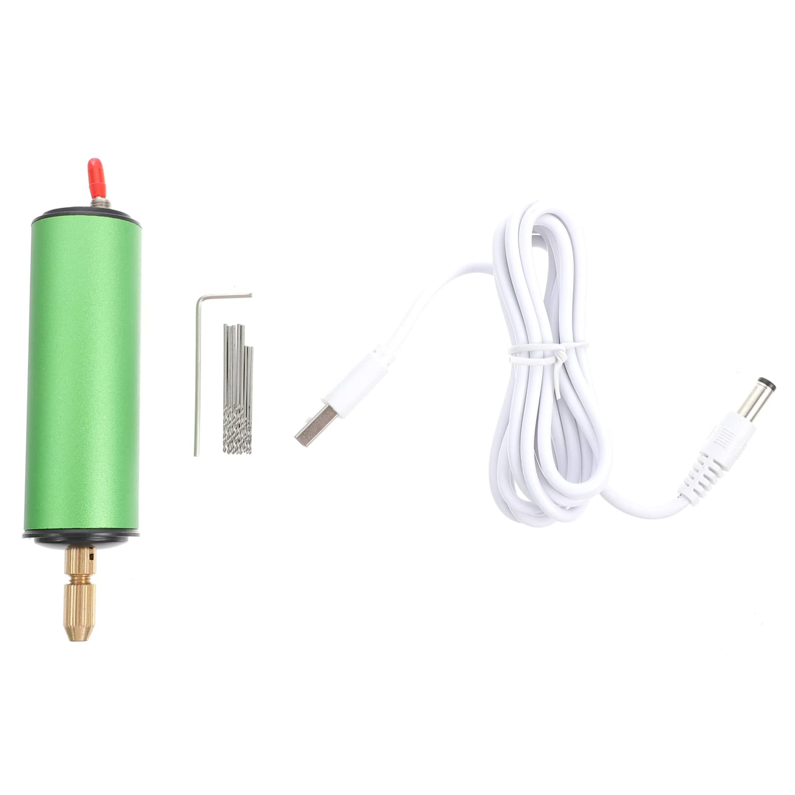 DOITOOL 1 Set Electric Drill Mini Rotary Tool Small Hand Drill Mini Tools DIY Punch Tool Mini Power Drill Punch down Tool Professional Hand Drill DIY Electric Drills Green Major To Rotate