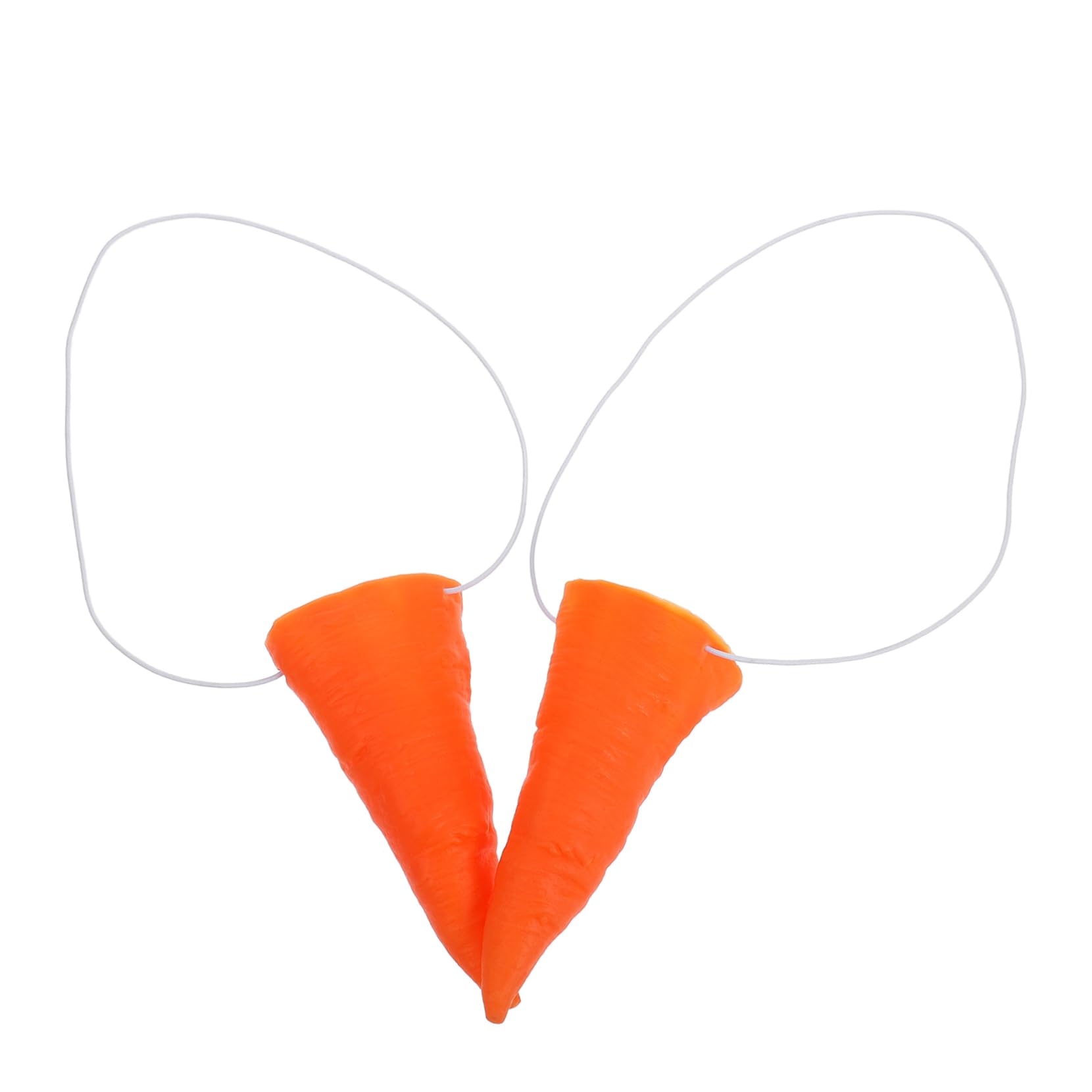 MUCKLILY 2pcs Snowman Nose Costume Vinyl Snowman Carrot Nose Fake Nose Snowman Costume