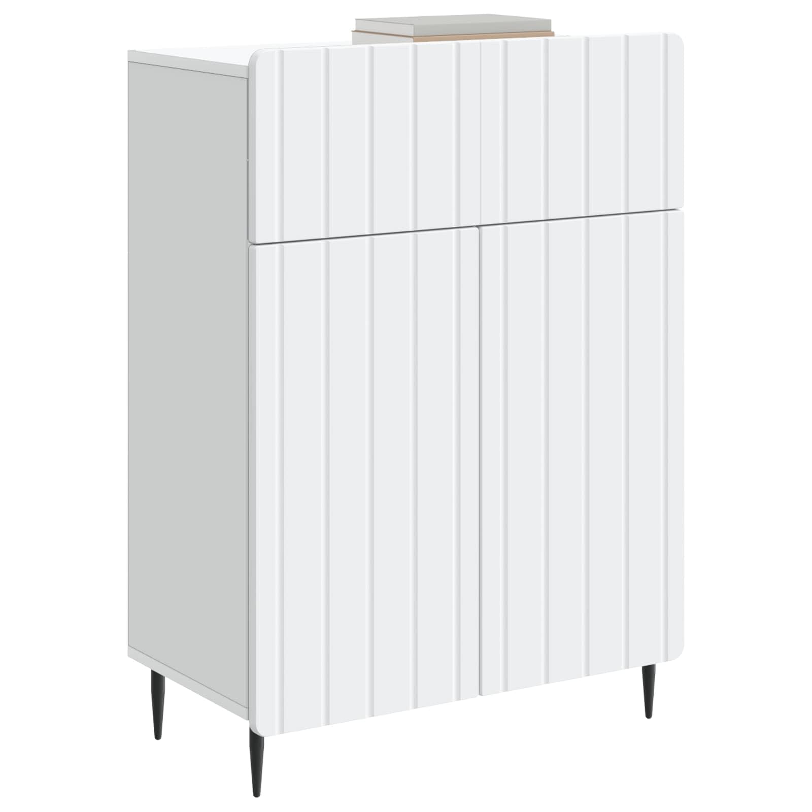 Credenza bianca, 66 x 34,5 x 92 cm, in legno