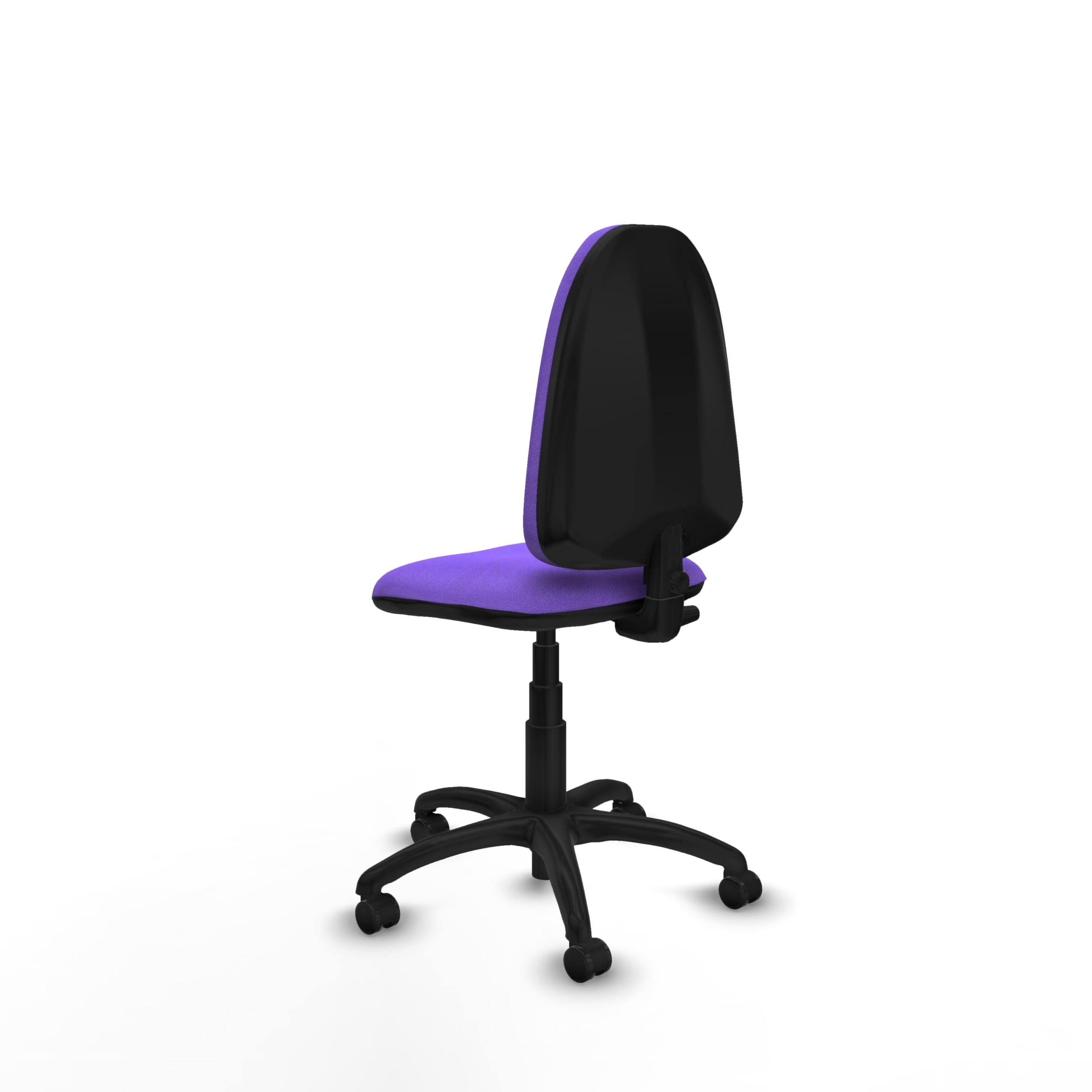 Piqueras y Crespo - Silla para Maquina de Coser Industrial Aýna sin Brazos. Equipado con Contacto Permanente Básico y Espuma de Corte. con Ruedas Autofrenantes