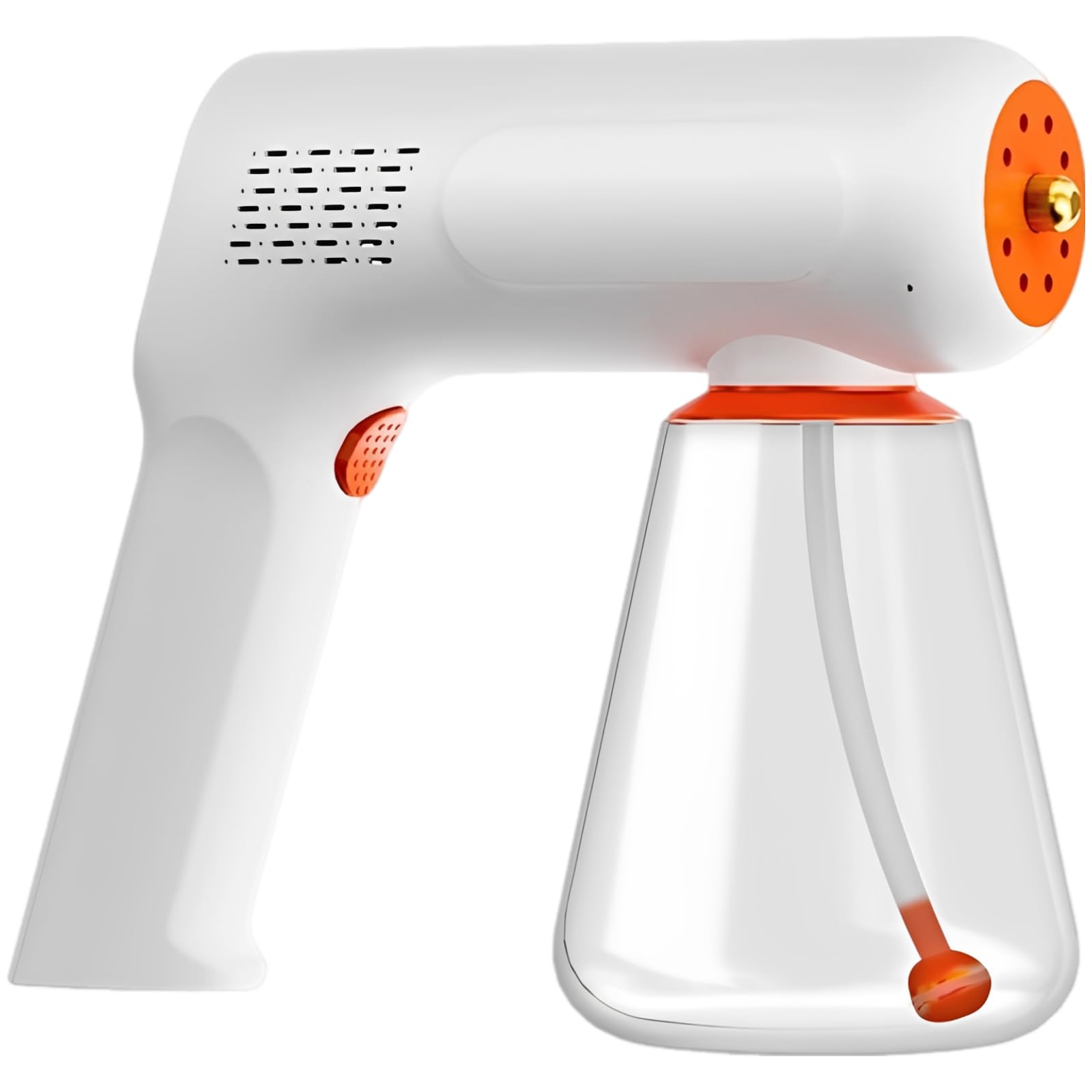 Nebulizador eléctrico inalámbrico, nano pistola de pulverización de luz azul, atomizador ajustable de 2 engranajes, batería de 2000 mAh, recargable por USB, pulverizador portátil de mano para el hogar