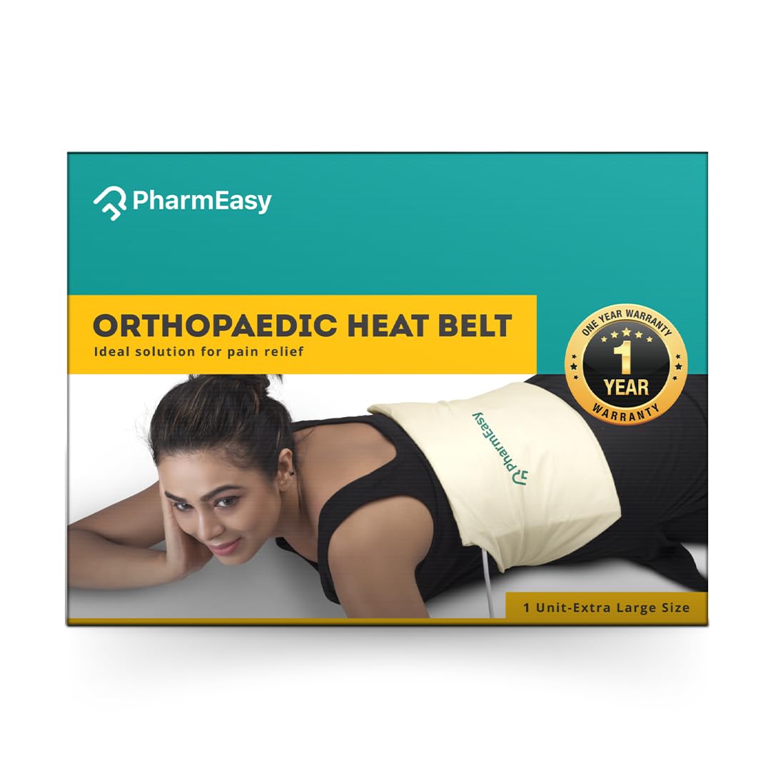PharmEasy Electric Heating Pad- Extra Large Size for Back Pain Relief | Heat Belt with Temperature Controller for Lower Back, Knee, Shoulder, Period Cramps & Neck | Hot Heating Belt-image-17