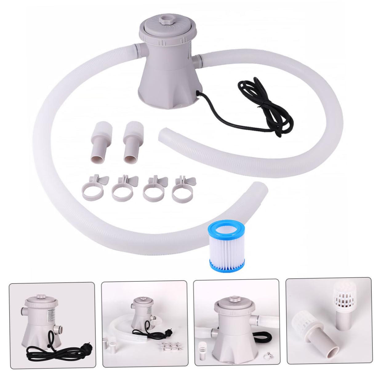Pompe de Filtration Électrique pour Piscine, Circulation D’eau, Nettoyage