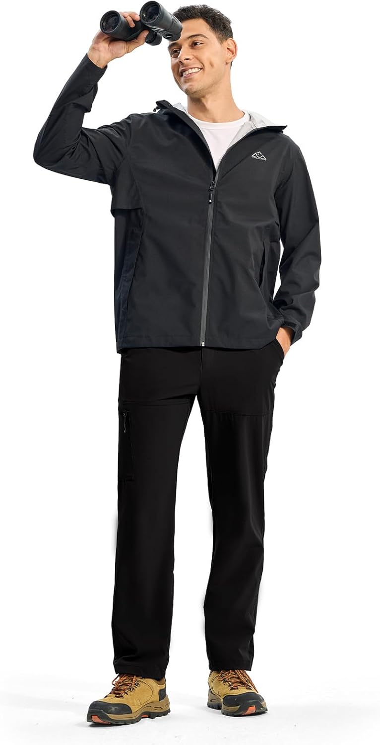 BGOWATU Men's Lightweight Hiking Travel Pants Quick Dry Water Resistant Athletic Joggers Zipper Pockets Cargo Workout Casual - Image 6