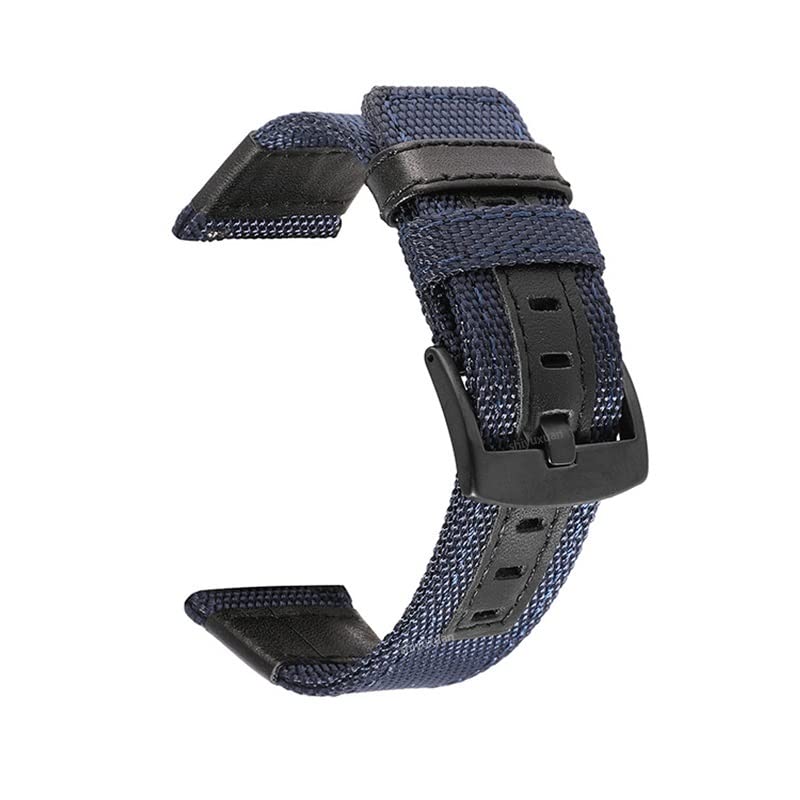 Correa de nailon para Garmin Venu SQ con ajuste híbrido de piel suave en 20mm
