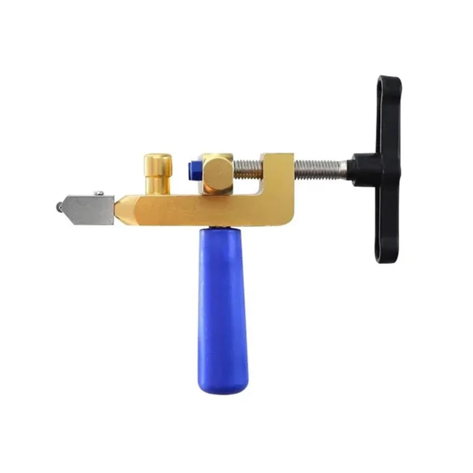 Tile Cutters, 2 in 1 Glass Ceramic Tile Cutter Opener Breaker Pliers Wheel Diamond Roller Cutting Manual with Knife Hand Tools for Cutting and Grinding(Blue)