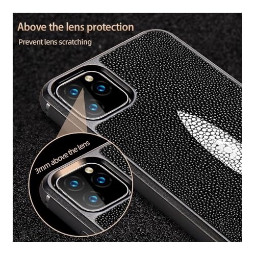 Coque iPhone 16 Pro Max cuir de raie protection contre chocs