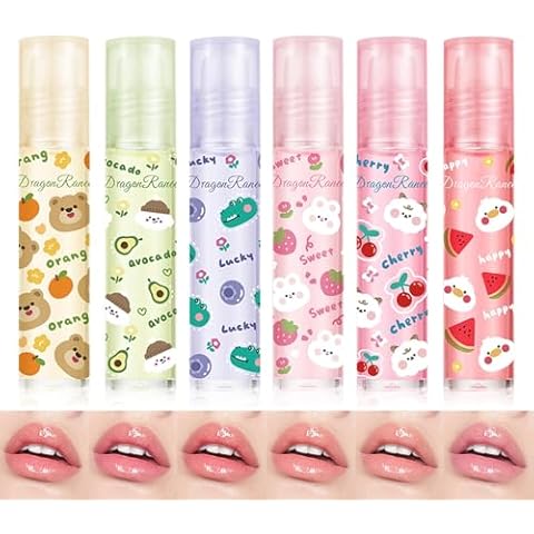 KTouler Fruit Scents Lip Gloss Oil Set Cover