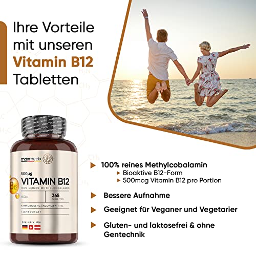 Vitamin B12 Maxmedix Tabletten 500 mcg pro Tagesdosis