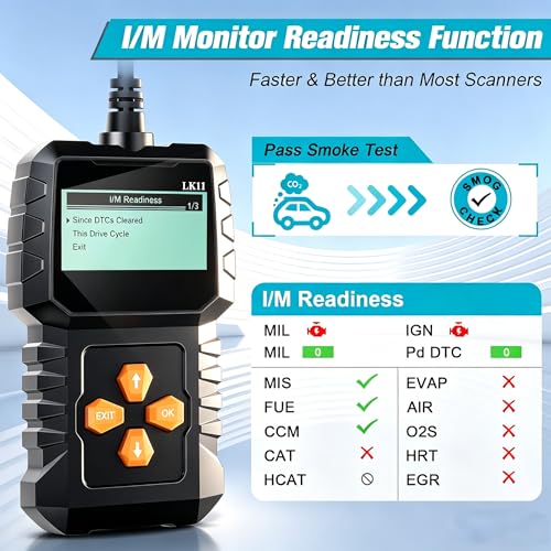 image for LeeKooLuu OBD2 Scanner Ease Setup Plug-Play: Clear Reset Engine Error 