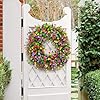 Amazon.com: Farmhouse Style 20 Inch Spring Wreath - Colorful Cottage ...