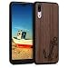 Produktbild kwmobile Schutzhülle kompatibel mit Huawei P20 - TPU Bumper - Anker Vintage Dunkelbraun