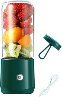 Seprendi Licuadora portátil exprimidora eléctrica, mini exprimidor de frutas, recargable, tamaño personal, color verde