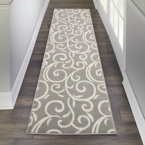 Nourison Home Grafix Gris 2'3" x 7'6" miniatura 1