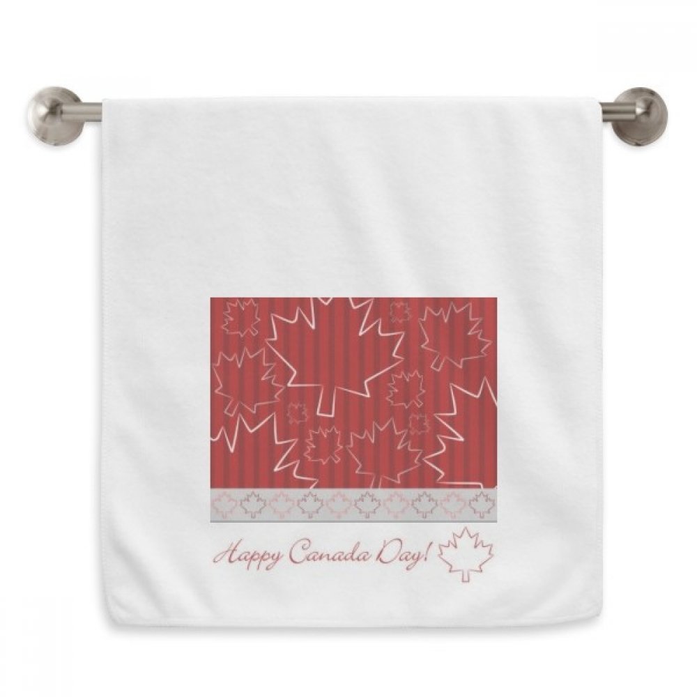 Cadeau Fête du Canada serviette blanche imprimée 13x29 inch