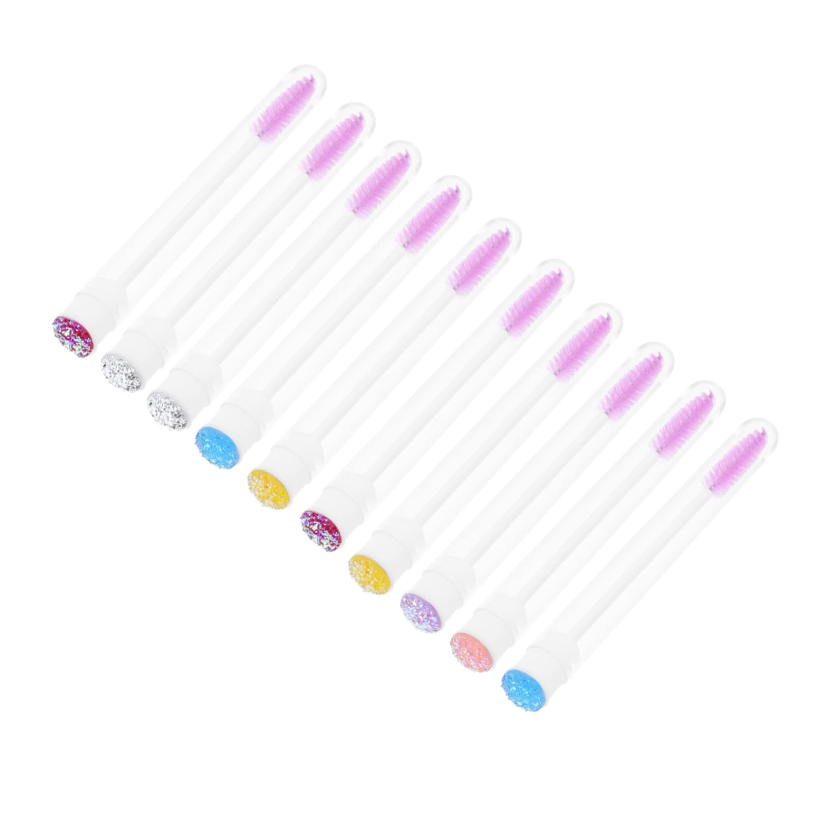 TOVINANNA Makeup Tool Eyelash Extension Kit 10pcs Mascara Tube Wand for Comb Random Color