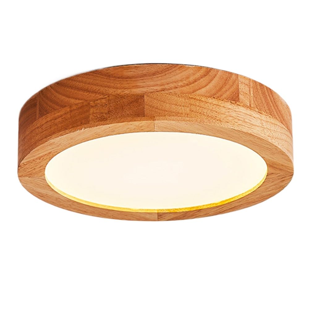 Lampa sufitowa 13 W w stylu japońskim drewniana blisko mnie Energooszczędna lampa wpuszczana LED o zmiennej intensywności dekoracyjna lampa sufitowa nadaje się do przedpokoju łazienkowego