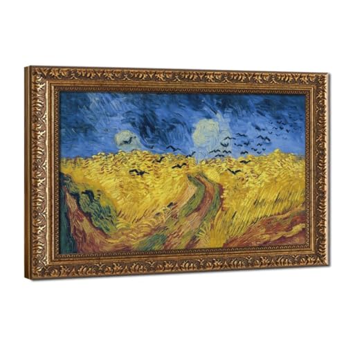 Tableau Van Gogh Champ de blé impression sur toile tendue avec cadre a suspendre de qualite