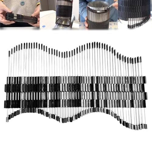 Herramienta multifuncional para perfilar tubería multisuperficie, medidor de contorno para corte y soldadura, plantillas de medición ajustables para fontanería y bricolaje