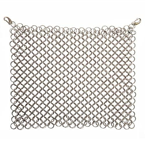 Maplefield Sous Vide Chainmail Stainless Steel Weights - 2 Clips for Full Submersion - Food Sinker for Healthy Meals - Chain Mail for Cooking