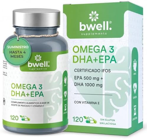 Omega 3 Capsules IFOS Certified 500mg EPA + 1000mg DHA 1500mg Hig...