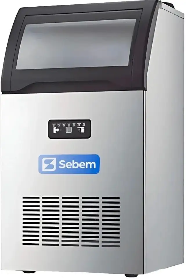 Máquina de Fazer Gelo Industrial Profissional Automática Restaurante 65 Kg/Dia Sebem 220V