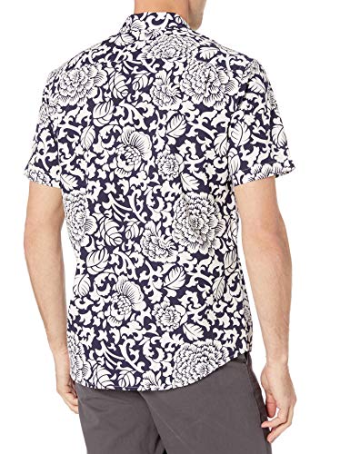 Image of Amazon Essentials Men's Regular-Fit Short-Sleeve Poplin Shirt, Collared, Washed