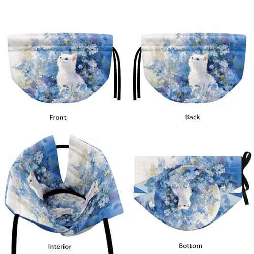 Image of Xoenoiee Cat Cherry Blossom Blue Pattern Tea Cozy Tea Pot Cover Insulation Tea Cosy Teapot Dust Cover Teapot Warmer for Home Kitchen Teapot Covers