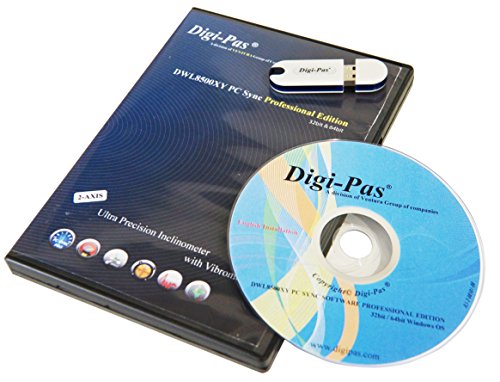 Image of Digi-Pas 2-AXIS ULTRA-Precision Digital Level 1-acrsec (0.005mm /M), Inclinometer, DWL8500XY + PRO Software (NIST-Traceable)