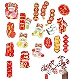 Colgantes de Año Nuevo vietnamita 2025,Colgante Colgante de Año Nuevo vietnamita 2025,Colgantes del árbol del Lunar | Amuleto de Prosperidad de la Suerte año de la Serpiente