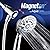 Magneton by AquaCare High-Pressure 8-mode Handheld Shower Head with Magnetic Guidance Docking System - 2 Magnetic Brackets, 5 inch Face, Hygienic Jets, 6 ft. Stainless Steel Hose/All Chrome Finish
