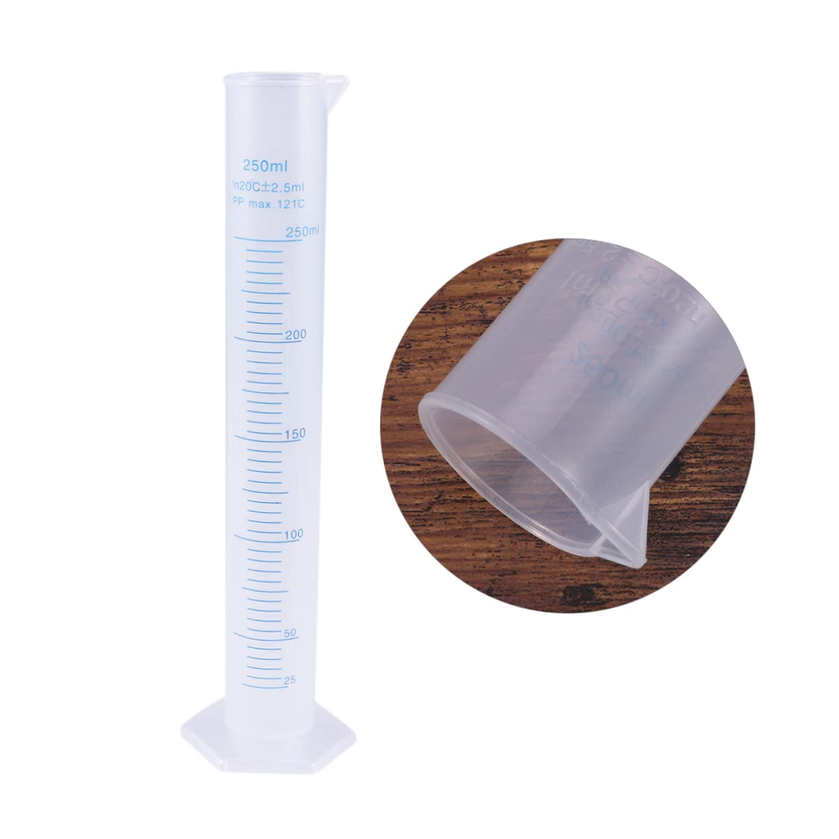 FUNOMOCYA Measuring Cylinder Beaker Graduated Cylinder Graduated Cylinder Lab Graduated Cylinder Precision Measuring Test Tube Marking Lab Cylinder Graduated Cylinder Beaker