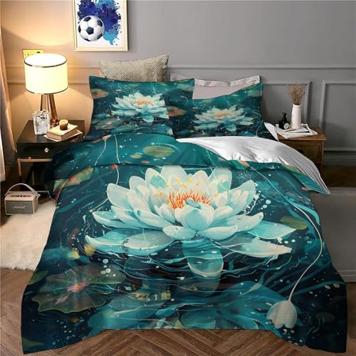 Parure de lit 3d entretien facile en microfibre douce lavable en machine sans repassage - 6