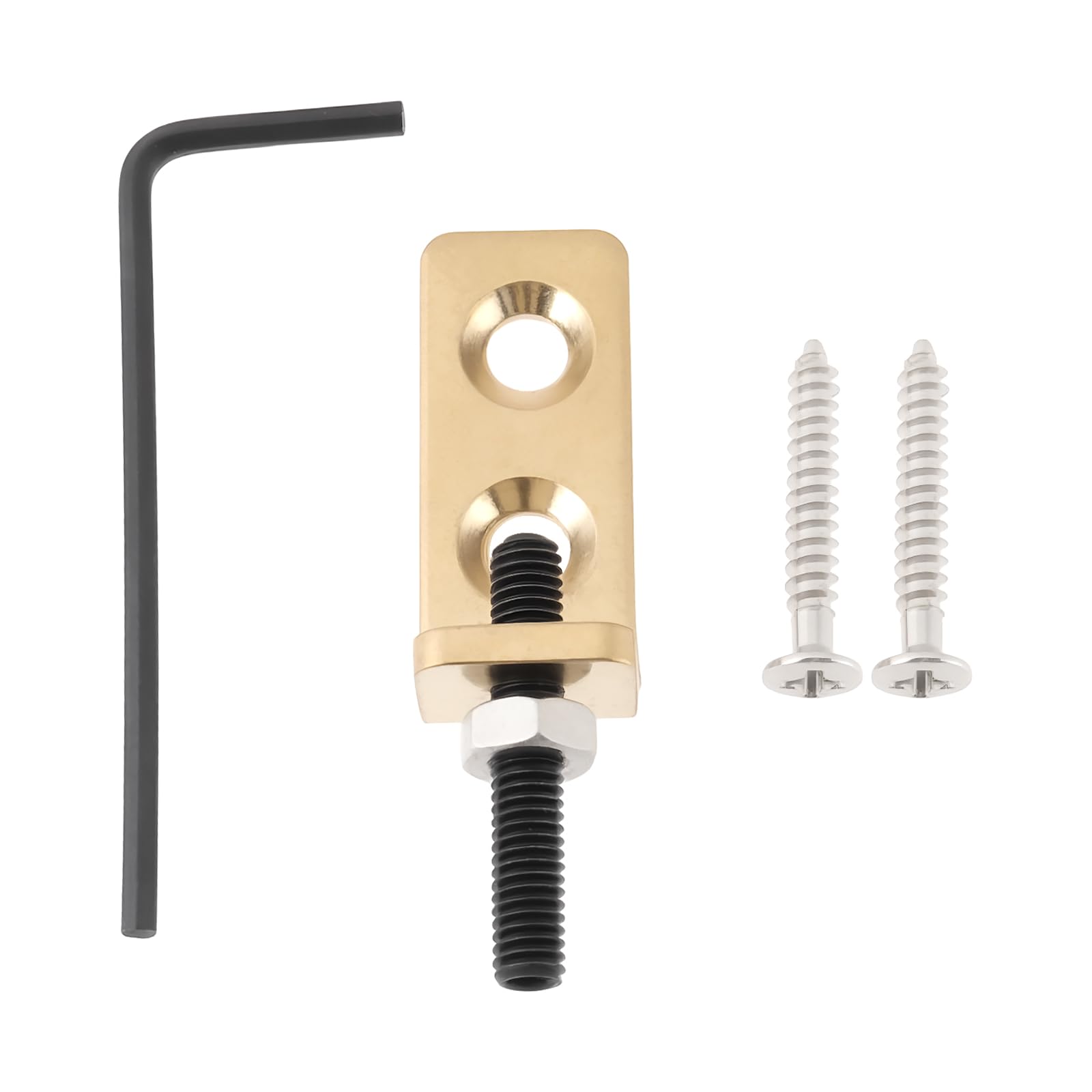 Briny River Brass Guitar Bridges Tremolo Stopper Stabilizer with Screw Wrench Compatible with Floyd Rose