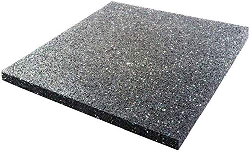 Antivibrationsmatte aus Gummigranulaten, 60x60x1cm Universell einsetzbar als Waschmaschinen-Unterlage, Gummimatte, Bodenschutzmatte,