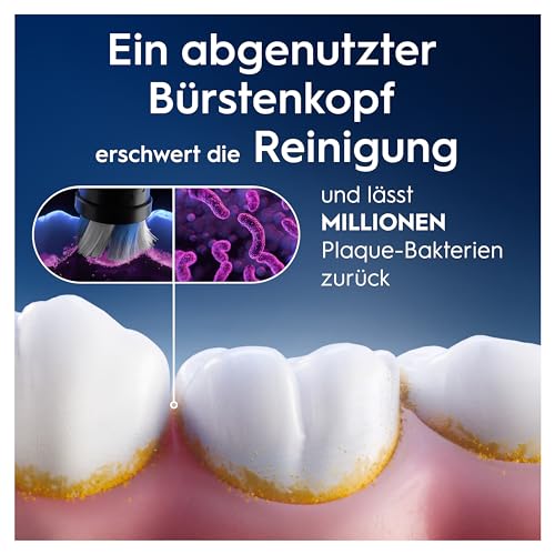 Oral-B iO Aufsteckbürsten Sanfte Reinigung, Schwarz, 4 Stück – Ansicht 6