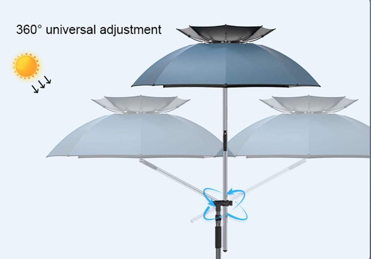 Ombrellone da pesca antivento Ombrellone da Spiaggia Portatile, Parasole Balcone Esterno Impermeabile per giardino patio piscina