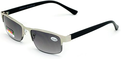 Miniatura 8 de Gafas de lectura progresivas rectangulares de metal sin línea Gafas de sol al aire libre del lector trifocal
