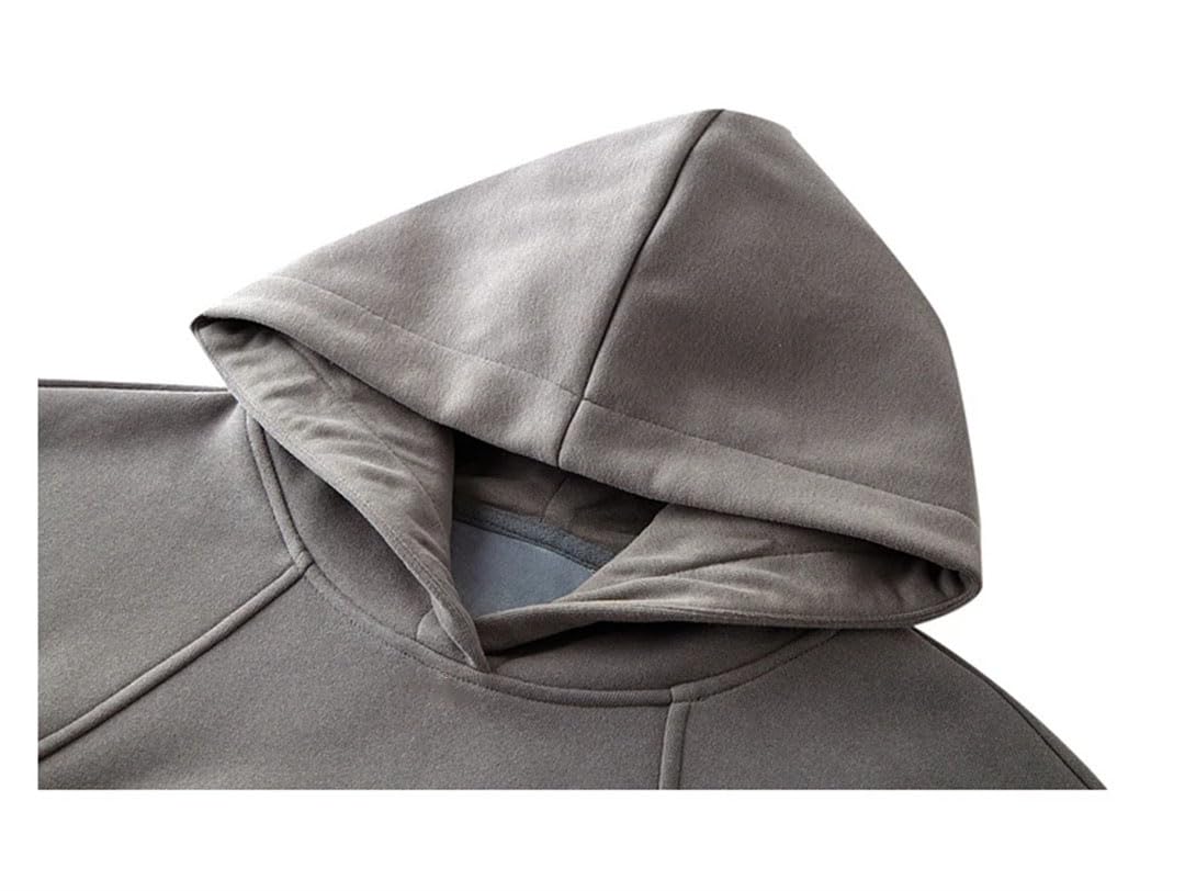 Sudadera con capucha para mujer, de algodón, gruesa, cálida, de manga larga, holgada
