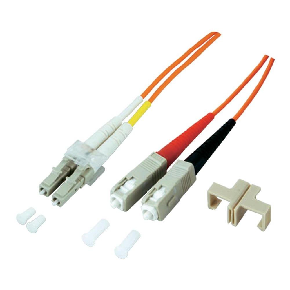 Câble de fibre optique 5 m OM4 multimode LSZH duplex SC LC couleur violet