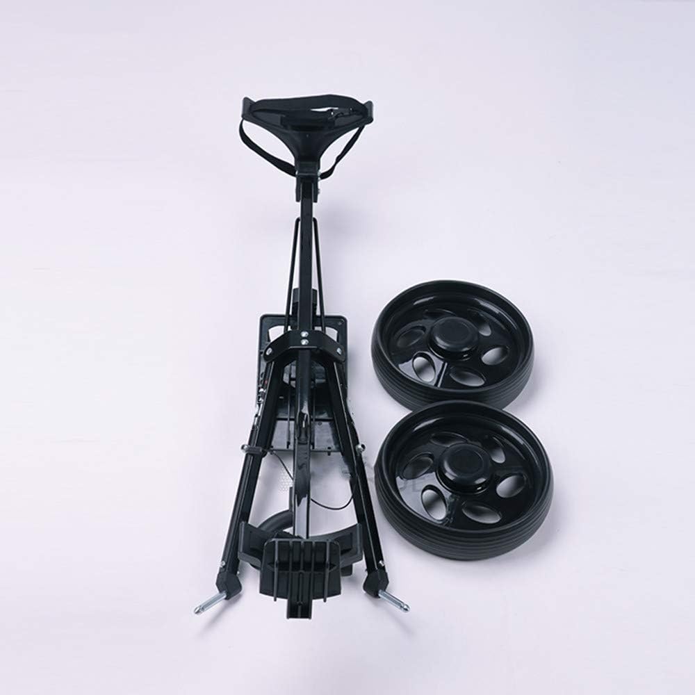 Golf Push Cart Push Pull Golf Trolley 2 Wheel, Lightweight Collapsible Bag Cart with Scoreboard, Folding Golf Pull Cart