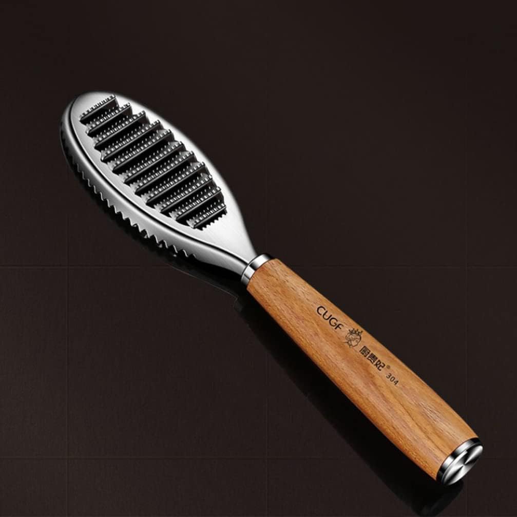Fish Scaler Brush Stainless Steel Fish Scaler Remover Sawtooth Fish Scale Remove Tool for Kitchen Fish Cleaning Brush Scraper Kitchen Gadgets Accessories Brushes
